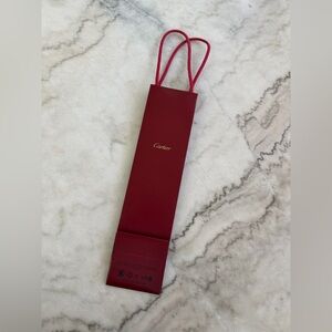 Cartier Burgundy Gift Wine Bag